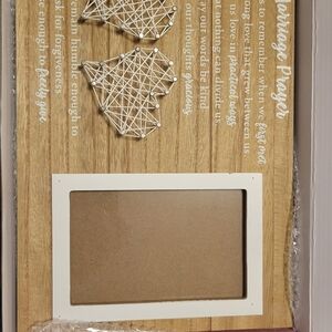 Wooden Marriage Prayer Frame with String Art